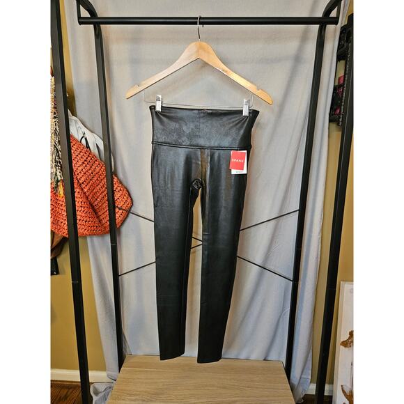 Spanx Faux Leather Ankle Leggings – Size M (NWT)
